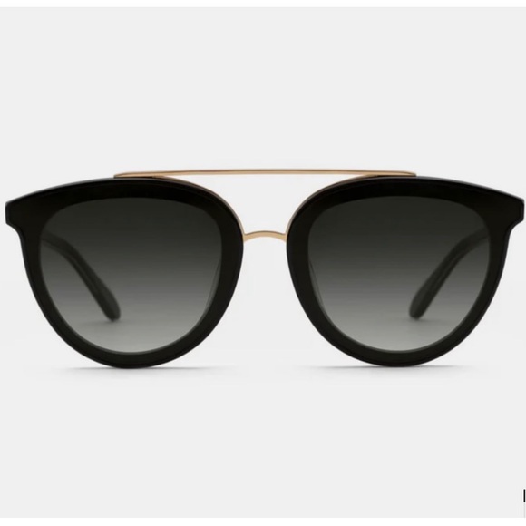 KREWE Clio Black and Gold Cat-Eye Sunglasses retail 355$ now! - Picture 3 of 7